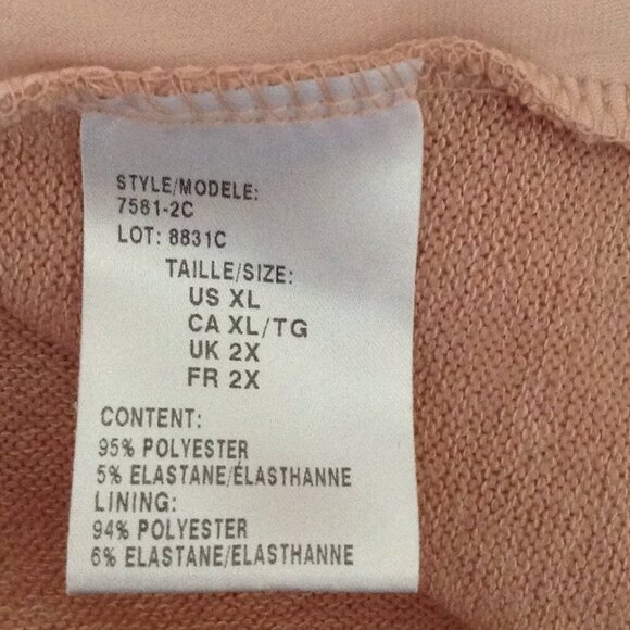 Mr. Max Fashions Women's Sleeveless Knit Tank Top Size XL Powder Pink Comfy - Picture 6 of 6